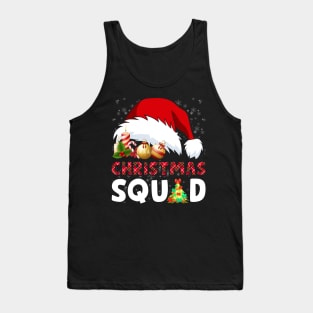 Christmas Squad Funny Xmas Tree Family Matching Pajamas Tank Top